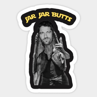 Jar Jar Butts Sticker